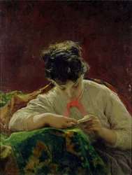 Jeune femme lisant